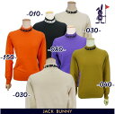 【PREMIUM SALE 40 OFF】Jack Bunny by PEARLY GATESジャックバニーネックロゴ ストレッチ天竺レディースハイネック コットンニットセータープルオーバー 263-2274012/22D