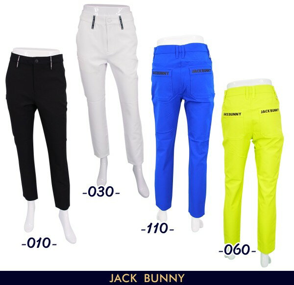 【PREMIUM SALE】Jack Bunny!! by PEARLY GATESジャックバニー!! ロゴテープ使い 定番系レディースツイルパンツ 263-3231812/23C【GOLFWAVE】