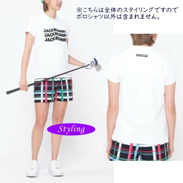 【PREMIUM SALE 30%OFF】Jack Bunny!! by PEARLY GATES ジャックバニー!! WAVE~WAVE~JBロゴ吸水/拡散/乾燥 フィールドセンサーレディース リップカノコ半袖ポロシャツ263-3160520/23B