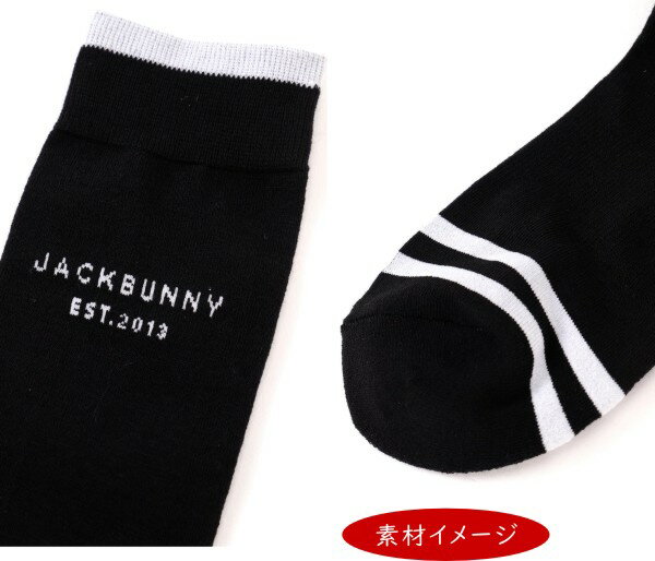 【NEW】Jack Bunny!! by PEARLY GATESジャックバニー!! ワンポイントロゴ2ラインレディースハイソックス262-4186114/24A