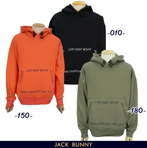 【PREMIUM SALE】Jack Bunny!! by PEARLY GATESジャックバニー!! JUST KEEP MOVINカンガルーポケットメンズ裏起毛パーカーフーディプルオーバー 262-3262023/23D