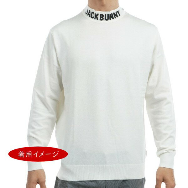 【PREMIUM SALE】Jack Bunny!! by PEARLY GATESジャックバニー!! ネックロゴ メンズモックネックニットセーター/プルオーバー 262-4274047/24C