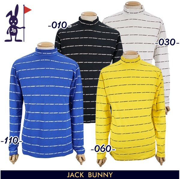 【PREMIUM SALE 30%OFF】Jack Bunny!! by PEARLY GATESジャックバニー ロゴボーダー コットンストレッチメンズ長袖モックシャツ 262-3166121/23A