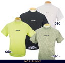 【NEW】Jack Bunny!! by PEARLY GATESジャックバニー!! ワンポイントボックスロゴロゴジャガード メンズ半袖モックシャツ262-4167223/24A