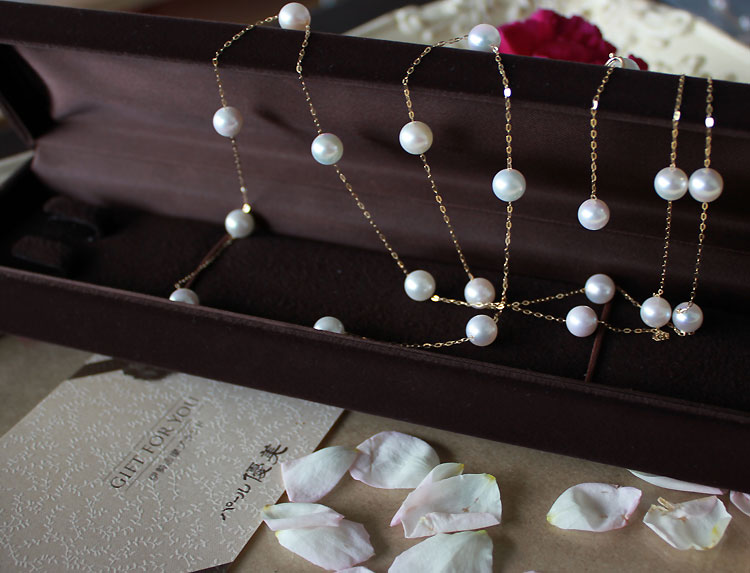 真珠 ネックレス パール pearl アコヤ真珠 K18 真珠 首飾り パールネックレス necklace ベビーパール ギフト プレゼント レディース クリスマス Pearl K18 K14WG カジュアル 新作 ベビー プレゼント 製品保証