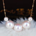 パール優美 ネックレス パール アコヤ真珠 ネックレス akoya K18　ベビーパール　スルーネックレス pearl necklace あこや アコヤ あこや真珠 本真珠 あこやパール ホワイトピンク パール ネックレス 真珠ネックレス レディース 女性 シンプル おしゃれ かわいい 上品 プレゼント 贈り物