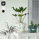 【マラソン5%OFFクーポン】【最強配送】鉢カバー Mサイズ ホワイトブラック 観葉植物 プランター 植木鉢 カバー おしゃれ 韓国雑貨 韓国インテリア