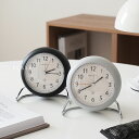 目覚まし時計 テーブルクロック 置き時計 アナログ おしゃれ 北欧 モダン 時計 コンパクト 卓上 アラームクロック アラーム ライト機能 リビング ベッドサイド