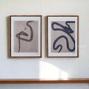 【マラソン限定 全品5%OFF】【最強配送】アートポスター フレーム付き 北欧 ポスター アートパネル 抽象 おしゃれ かわいい 玄関 リビング インテリア モダン 韓国インテリア