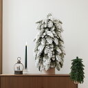 【マラソン 全商品5%OFF】【最強配送】クリスマスツリー 55cm ヌードツリー おしゃれ 北欧 雪 雪付き 卓上 飾り ディスプレイ シンプル クリスマス雑貨