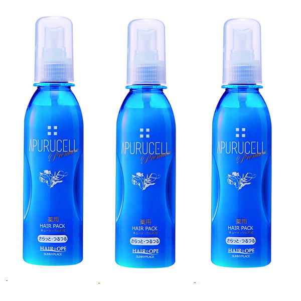 樂天商城 - サニープレイス アプルセルプレミアム 薬用ヘアパック さらっと (165ml)×3個セット