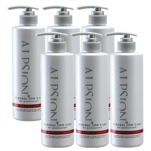 ALPSion(アルピジョン) イオンヘア&フェイスクレンジングAX 490ml(×6点セット) ALPSion(アルピジョン) イオンヘア&フェイスクレンジングAX 490ml(×6点セット)