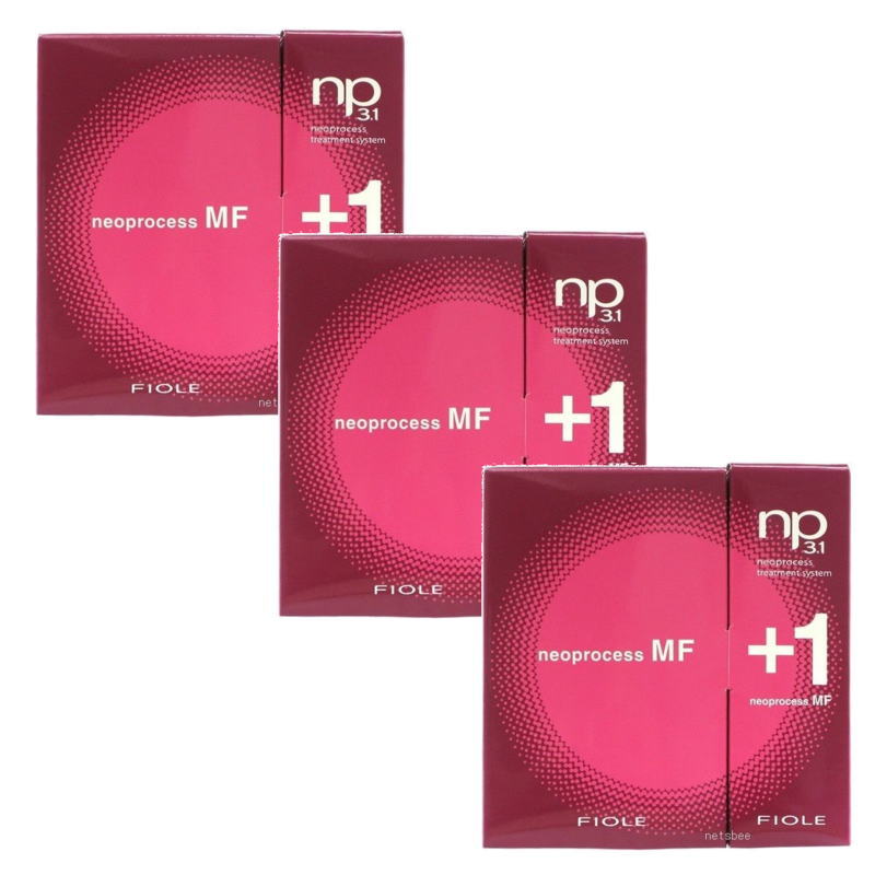 フィヨーレ np3.1 ネオプロセスDF トリートメントシステム (セット商品)　BC1(25g)、MF2(30mL)、MF3(25g)、MFプラス1(50g)【×3点セット】