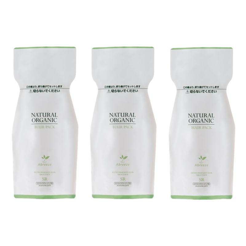 パシフィックプロダクツ　アブリーゼ ナチュラルオーガニック ヘアパック SR 600gリフィル ×3点セット(4.0)