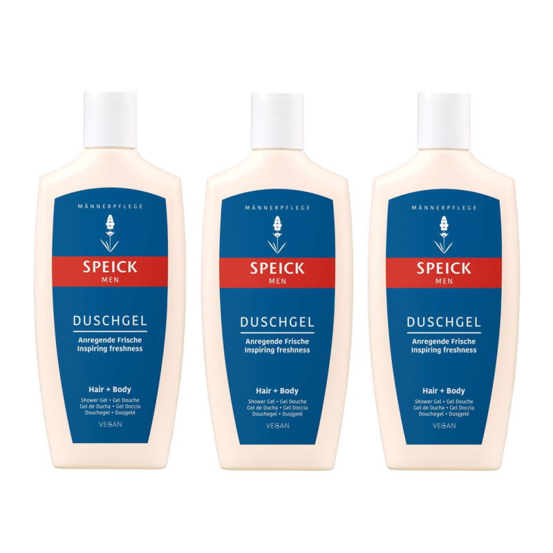 SPEICK スパイク メンズ・シャワージェル (男性用髪・全身用洗浄料) (250ml)×3点セット