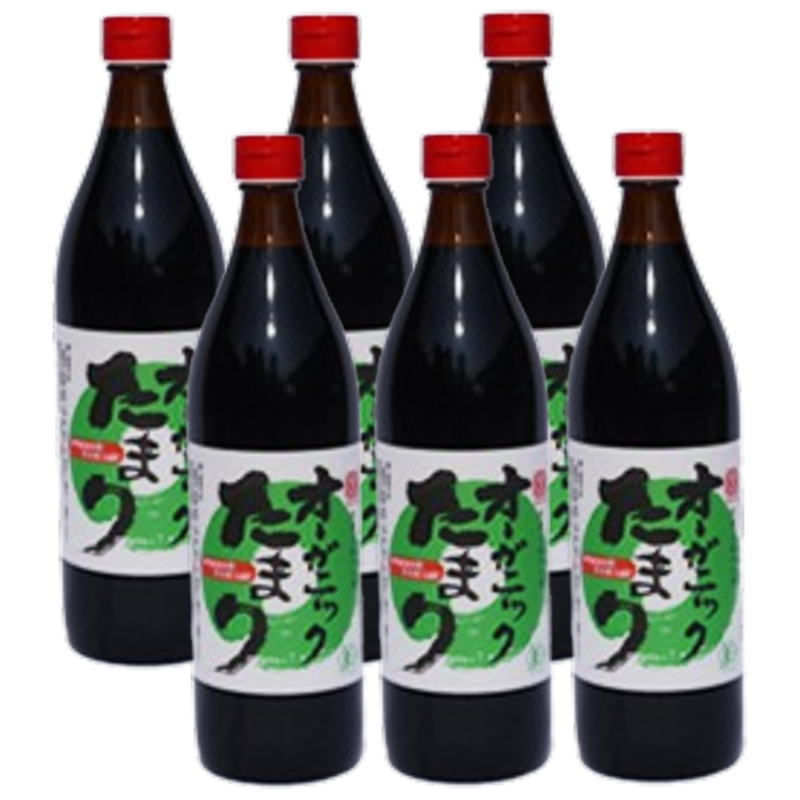 【予約販売。2026年8月以降順次出荷】丸又商店 オーガニックたまり　900ml　6本セット　【メーカー直送】