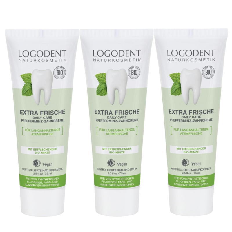 LOGONA ロゴナ　デイリーはみがき(75ml)×3点セット