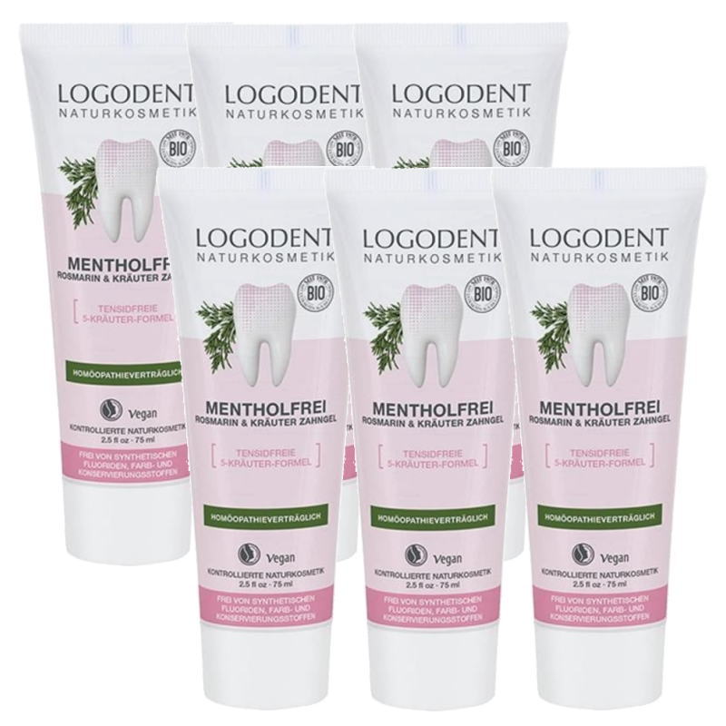 LOGONA ロゴナ　ローズマリー＆セージ・はみがきジェル(75ml)×6点セット