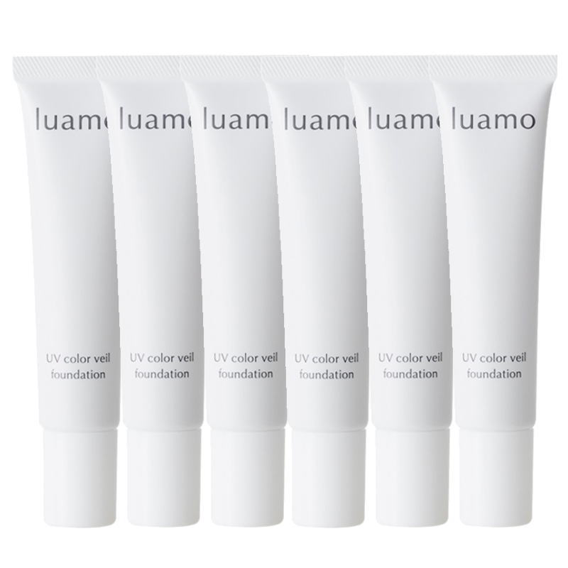 ルアモ　UVカラーヴェール ファンデ―ション　SPF26　PA＋＋＋ ［UVファンデーション］ (25g)×6点セット