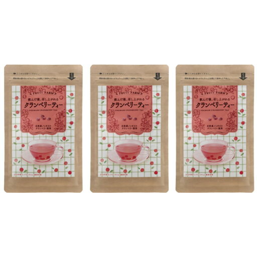 フルーツファーム クランベリーティー 52g ×3点セット フルーツファーム クランベリーティー 52g ×3点セット
