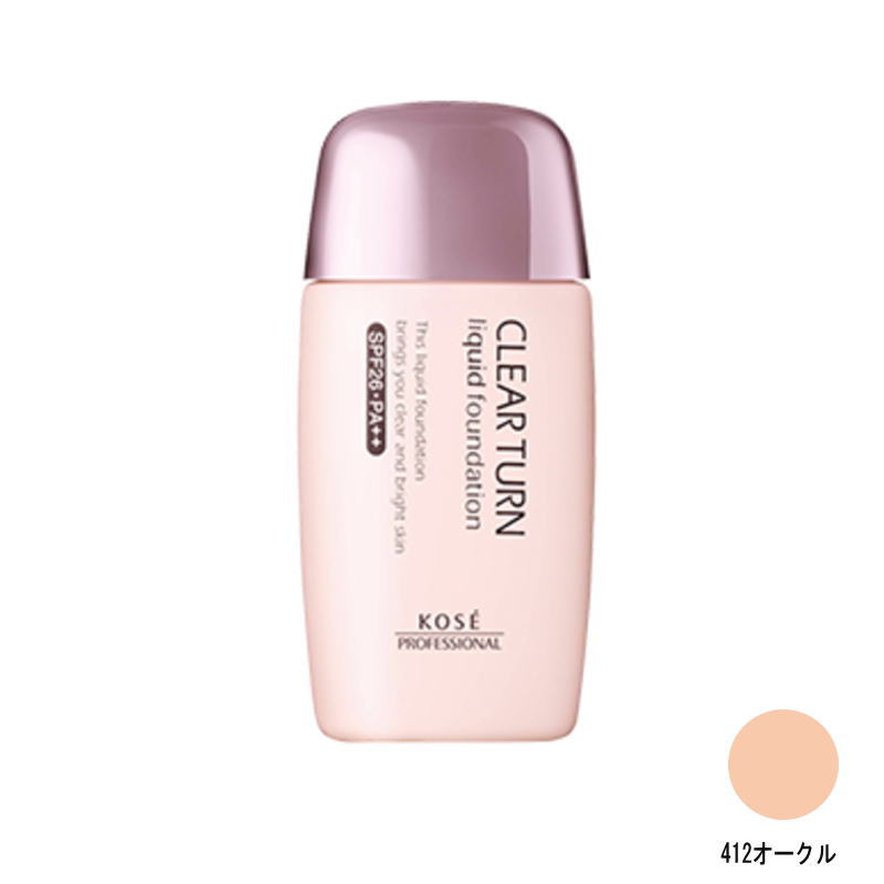 粉底液 - コーセープロフェッショナル クリアターンEX リキッドファンデーションR 40m (412 オークル)