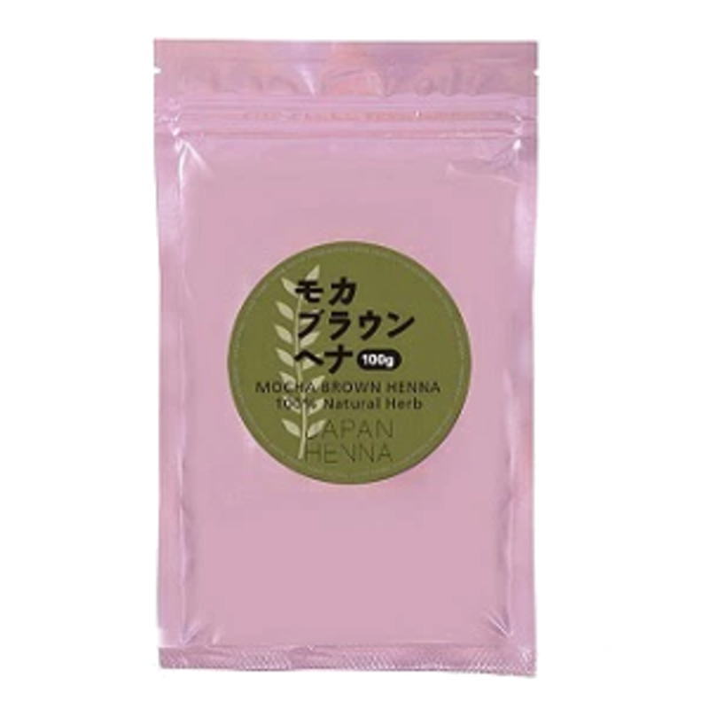 【クリックポストで送料無料】ジャパンヘナ モカブラウン 100g(人毛カツラ専用)