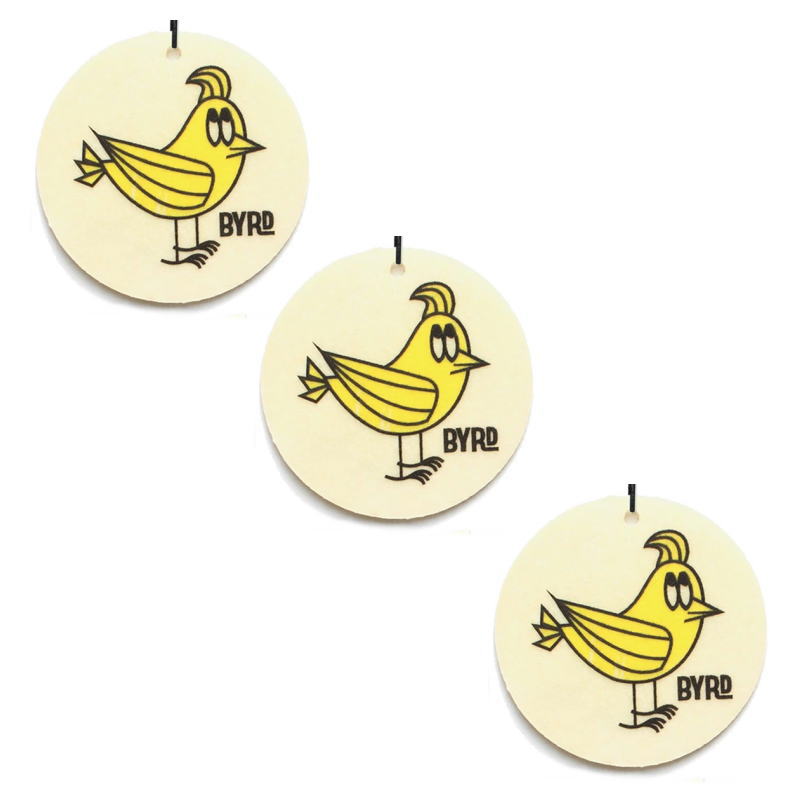 【クリックポストで送料無料】BYRD エアフレッシュナー Mr.バード（3点セット）