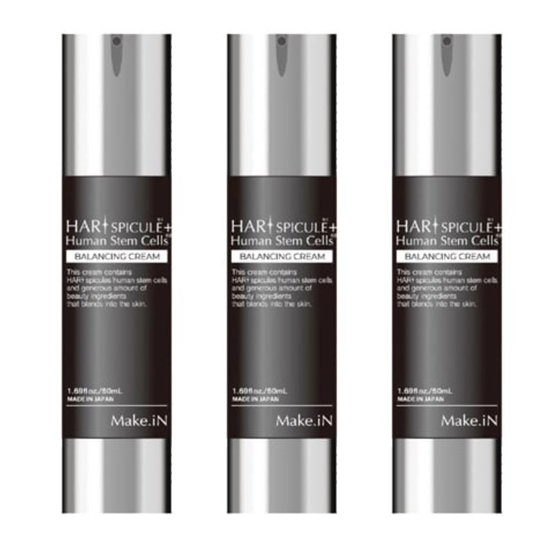 ハリスピキュール+ヒト幹細胞 バランシングクリーム 50ml（3点セット）