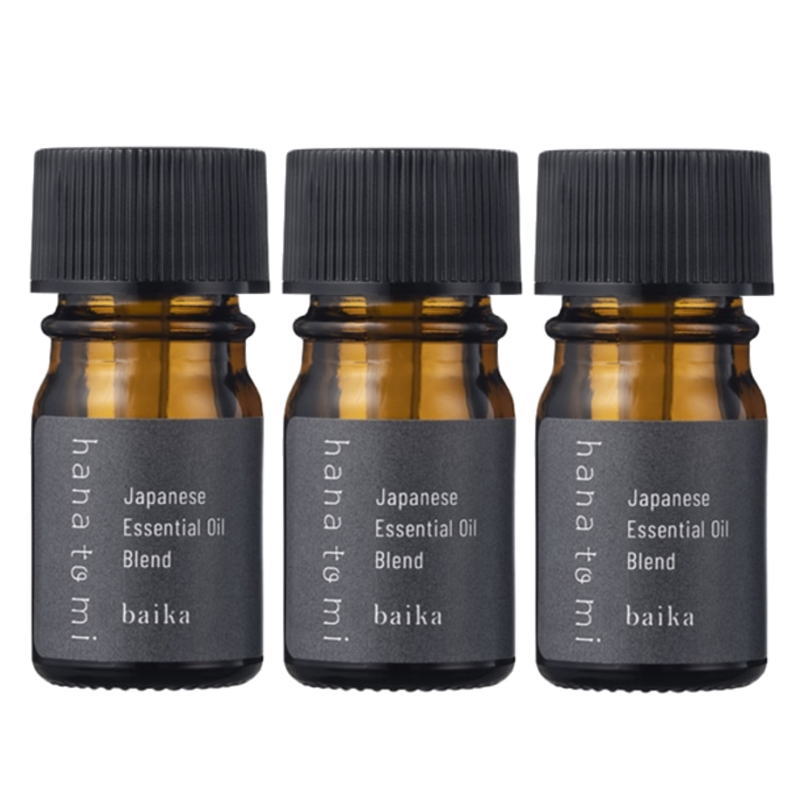 フレーバーライフ hana to mi(ハナトミ) エッセンシャルオイル baika(バイカ) 3ml（3点セット）