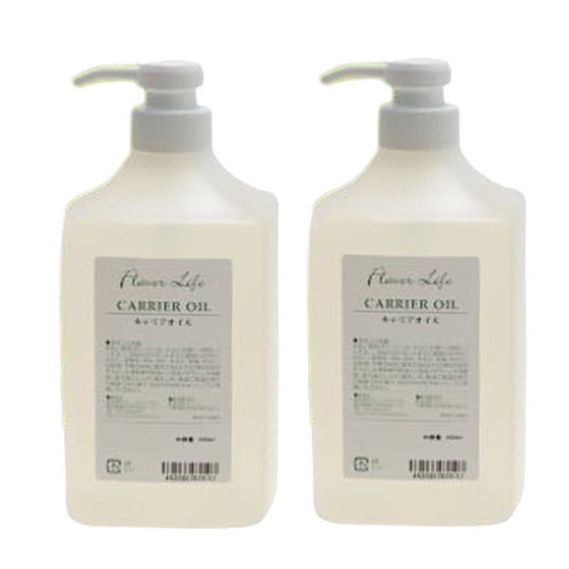 フレーバーライフ キャリアオイル ホホバオイル 1000ml ポンプ（2点セット）