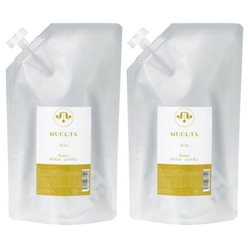 ムコタ（NAKAGAWA） シャンプー A/33 フォーカラー 1Lパック（2点セット）
