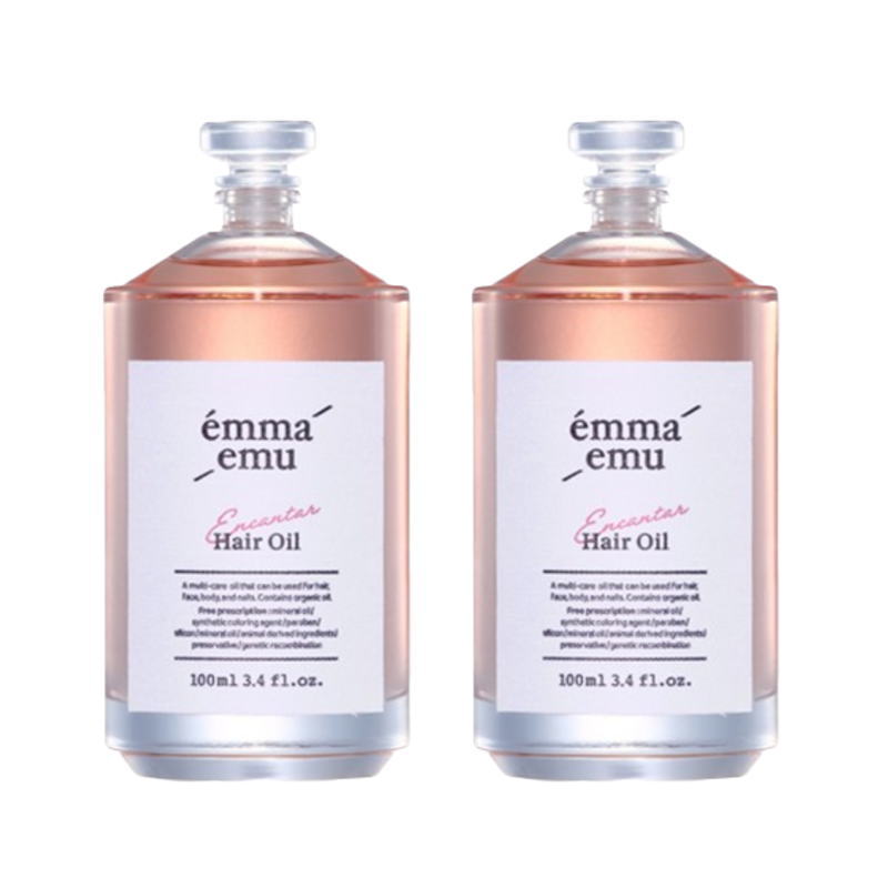 emma emu エマエミュー エンカンタールヘアオイル 100mL ピオニー&ムスク (2点セット)
