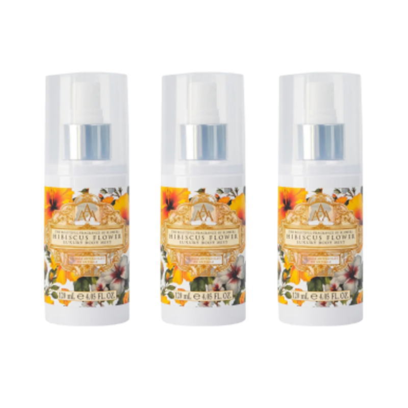 クルトンヒルファーム ラグジュアリーボディミストハイビスカスフラワーの香り 120mL (3点セット)