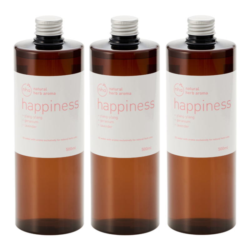 ナナッシュ O2ウォーターアロマ happiness 500ml(3点セット)