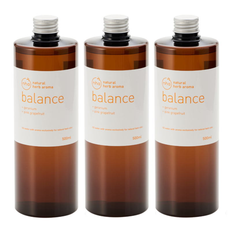 ナッシュ O2ウォーターアロマ balance 500ml(3点セット)