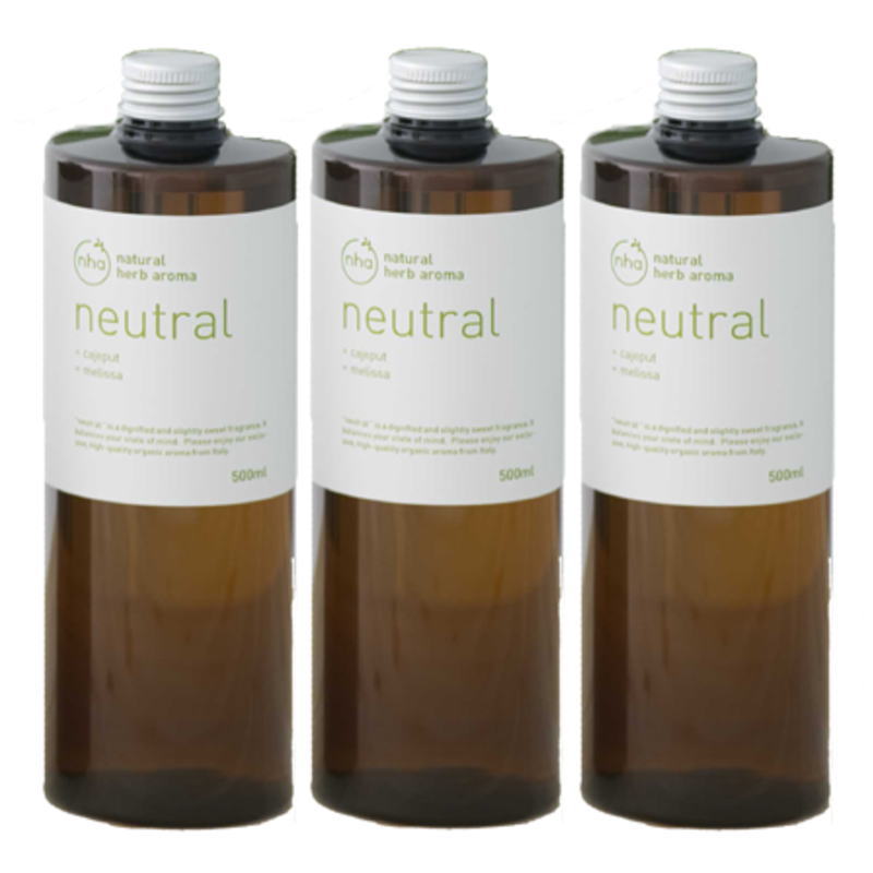 ナッシュ O2ウォーターアロマ neutral 500ml(3点セット)