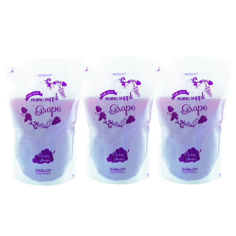 樂天商城 - サニープレイス ナノサプリ クレンジングシャンプー　グレープ 800ml リフィル【×3セット】