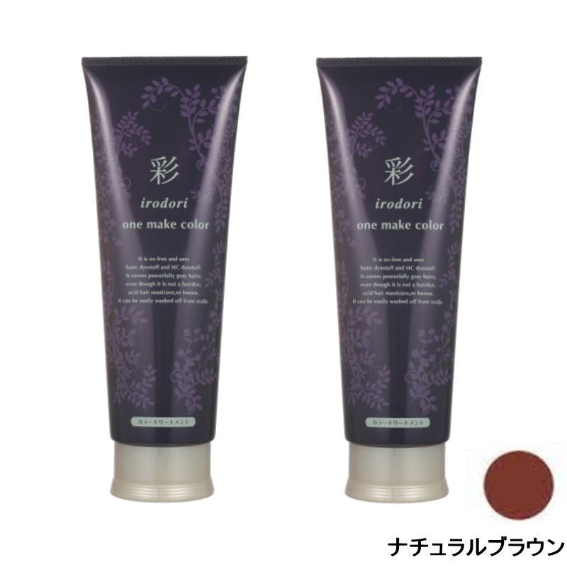 イリヤ 彩 ONEメイクカラー ナチュラルブラウン 250g×2点セット