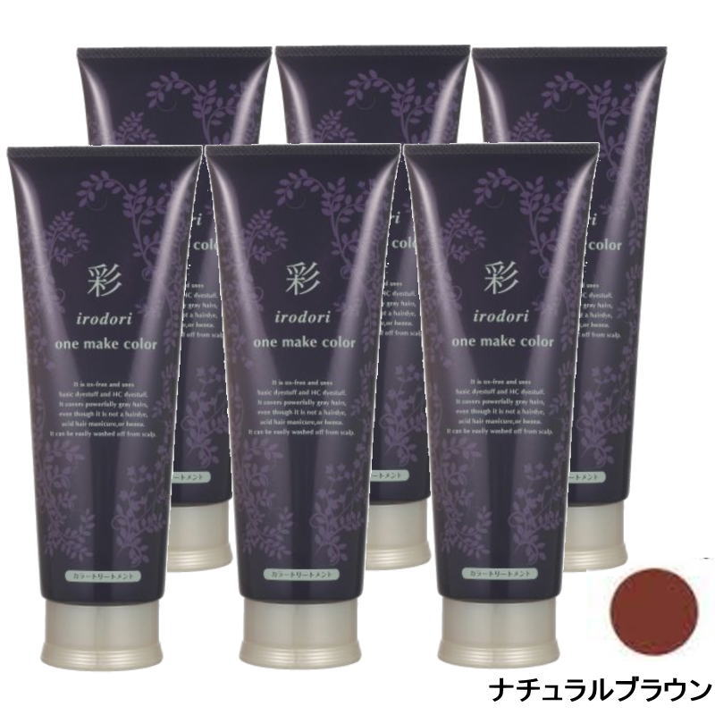 イリヤ 彩 ONEメイクカラー ナチュラルブラウン 250g×6点セット
