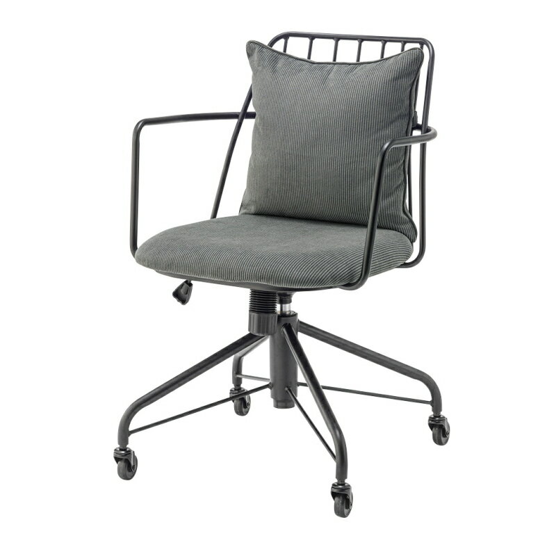 ROOM ESSENCE デスクチェア (グレー) PC-81GY (W57.5×D59×H80.5~87.5×SH47~54)