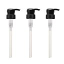 【クリックポストで送料無料】クオレ michite by AXI 詰替え用ポンプ (シャンプー500ml、トリートメント500g共通) (カラーBK)【3個セット】