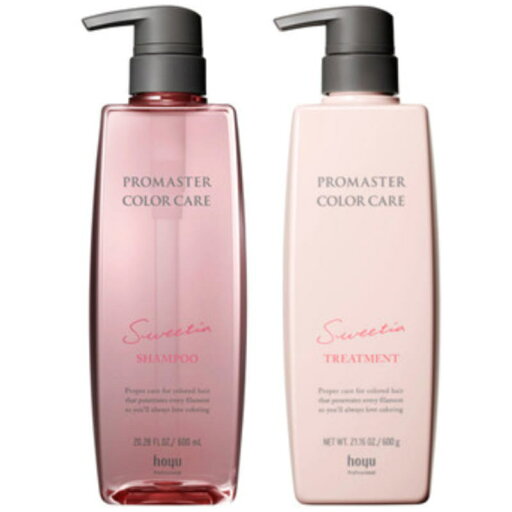 hoyu ホーユープロフェッショナル プロマスター カラーケア スウィーティア シャンプー 600ml ヘアトリートメント 600gセット hoyu ホーユープロフェッショナル プロマスター カラーケア スウィーティア シャンプー 600ml ヘアトリートメント 600gセット