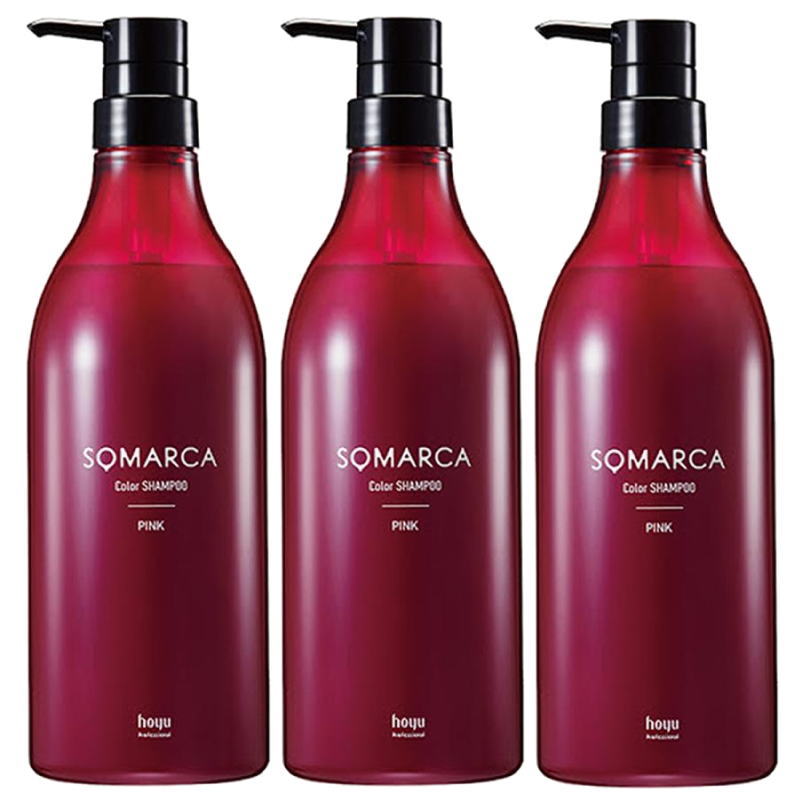 hoyu　ホーユープロフェッショナル　SOMARCA(ソマルカ) カラーシャンプー ピンク 770ml 業務用×3点セット