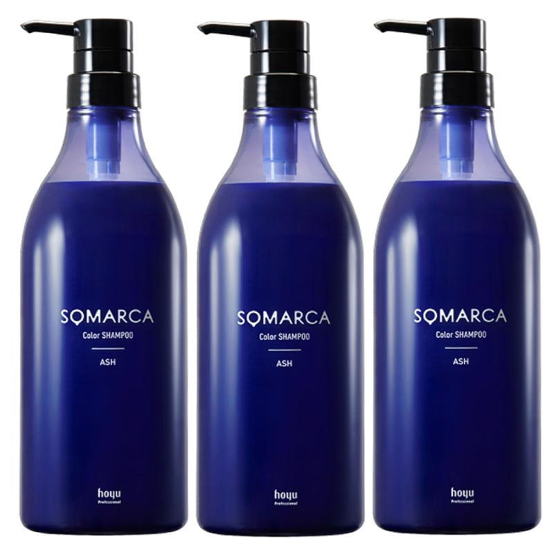 hoyu　ホーユープロフェッショナル　SOMARCA(ソマルカ) カラーシャンプー アッシュ 770ml 業務用×3点セット