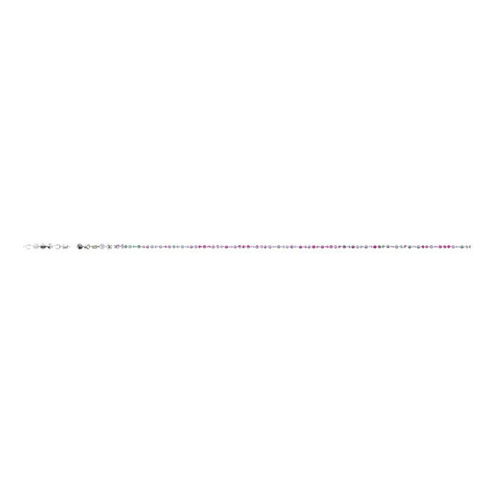真ちゅう素材の、カラフルで可愛いメガネチェーンです。サイズ長さ:約67cm個装サイズ：25.5×5.5×1.0cm重量個装重量：9g素材・材質真ちゅう生産国日本fk094igrjs
