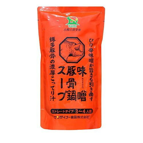 サンダイナー食品 鍋つゆ 味噌豚骨鍋 600g 20枚 492