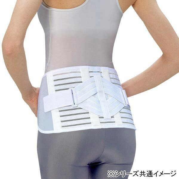 動滑車の原理を応用した補助ベルトを使い、メーカー従来品に比べ小さな力でもしっかりと締め付けることができます。特殊ボーンによる左右からのサポートで、腰部にかかる負担を軽減させると同時に背筋の補助にも役立ちます。サイズ個装サイズ：24.0×14.0×6.0cm重量個装重量：333g素材・材質本体:ナイロン、ポリエステル、レーヨン、綿、ポリウレタンボーン:PETバックル:ポリアセタール仕様手洗い可能生産国日本fk094igrjs