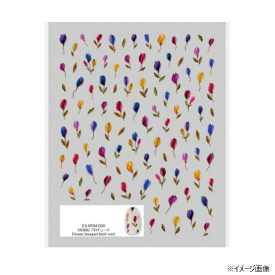 大人気の手描きフラワーがミニサイズで新発売!シールであることを忘れてしまうような立体感やお花の葉脈を再現しました。花束のように組み合わせたり、一輪で添えたり、サブカラーの合わせにより季節を問わず使える万能シートです。サイズシートサイズ:78×97mm個装サイズ：8×12×1cm重量個装重量：4g素材・材質PE生産国日本fk094igrjs