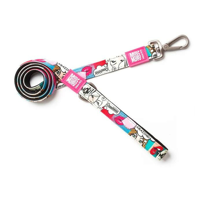 アメコミに登場するようなポップな女子をデザインした柄の犬用リードです。ウェットスーツに使われる高機能素材を使っているため、軽量で柔らかく握りやすくて、長時間のお散歩でも手が疲れません。スタイリッシュなデザインと、快適性・機能性を両立する品質を兼ね備えた、ドイツ発の犬猫具ブランド「Max&Molly(マックス&モーリー)」。【商品説明】・軽量で速乾性の高いネオプレン(ウェットスーツの素材)を使っているため、丈夫でありながら使い心地も抜群です。・持ち手部分には小物を取り付けることができる「Dカン」付き。【注意事項】※本製品はペット用製品です。本来の用途以外には使用しないでください。※この製品は散歩用のリードです。係留用としては使用しないでください。※犬の急な動きにより想定荷重を超えた場合、金属部分が破損する恐れがありますので十分にご注意ください。※経年劣化による事故防止のため、ご使用前後には必ず点検を行ってください。※壊れかけた場合は直ちに使用を中止し新しいものに交換してください。サイズ長さ:約120cm、幅:1cm個装サイズ：30×10×10cm重量約70g個装重量：73g素材・材質ネオプレン仕様体重25kgまで使用可能生産国中国fk094igrjs