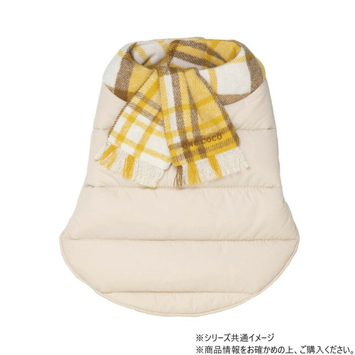 Down muffler-ダウンマフラー ドッグウェアライトベージュ Lサイズ DG-DWM01-L